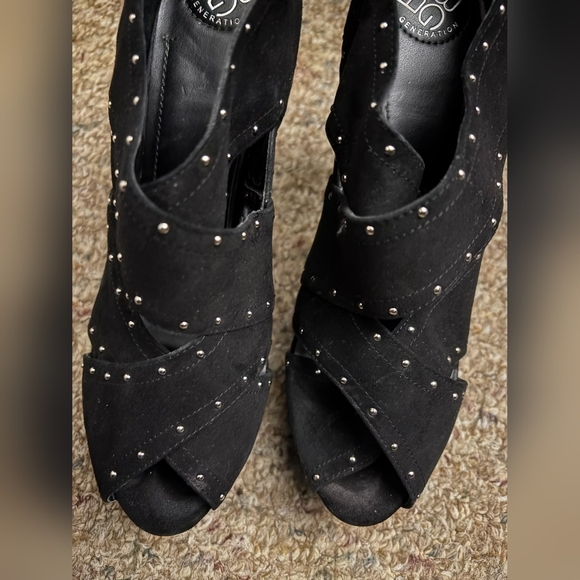 BCBGeneration Black Studded Heels